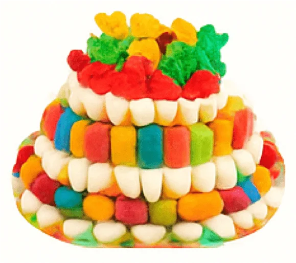 Gâteau de bonbons personnalisé